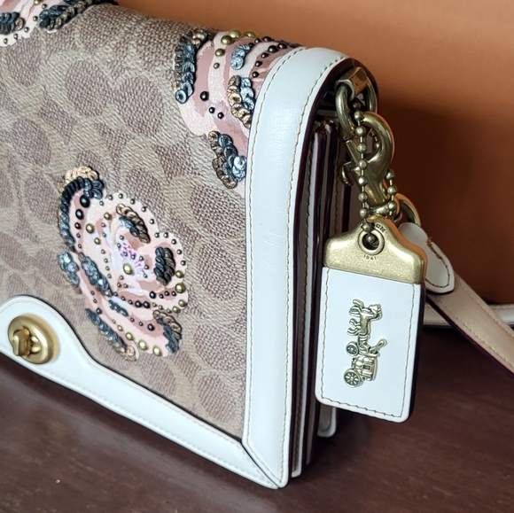 Coach Riley 1941 Embellished Rose Signature Bag - Picture 2 of 14